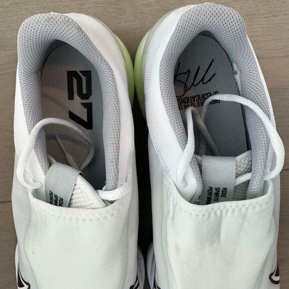 NEW Nike Force Zoom Trout 8 Pro Metal Baseball Cleats White/Black, Men's Size 13 - Picture 5 of 9